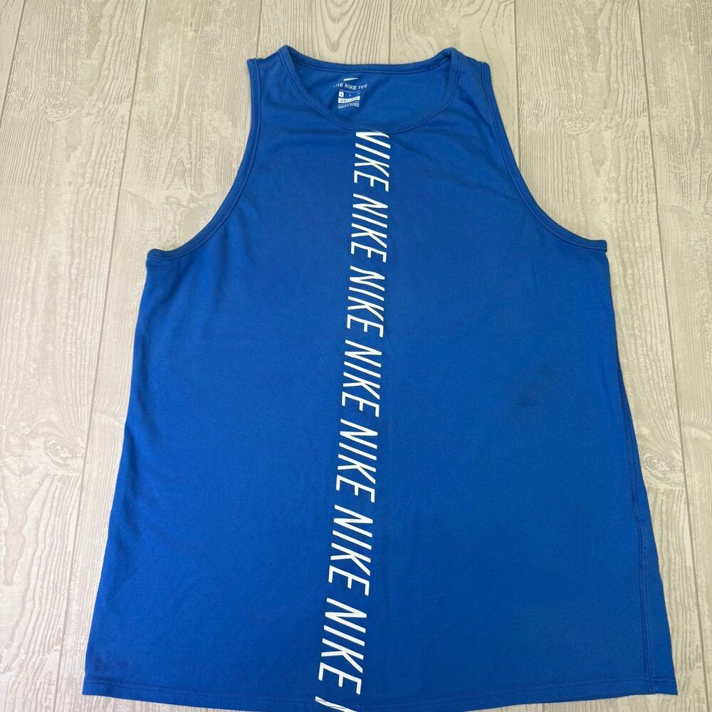 Nike Dri-FIT Women's Workout Tank Top Blue Size Small Petite
